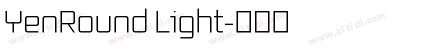 YenRound Light字体转换